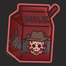 Load image into Gallery viewer, Slasher Milk Matte Vinyl Stickers (Black)
