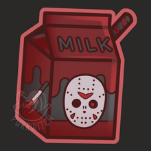 Load image into Gallery viewer, Slasher Milk Matte Vinyl Stickers (Black)
