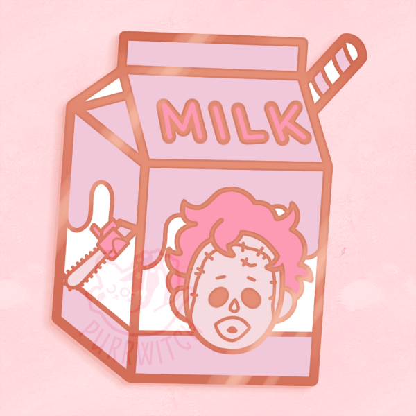 Slasher Milk Pin #07 | Pink